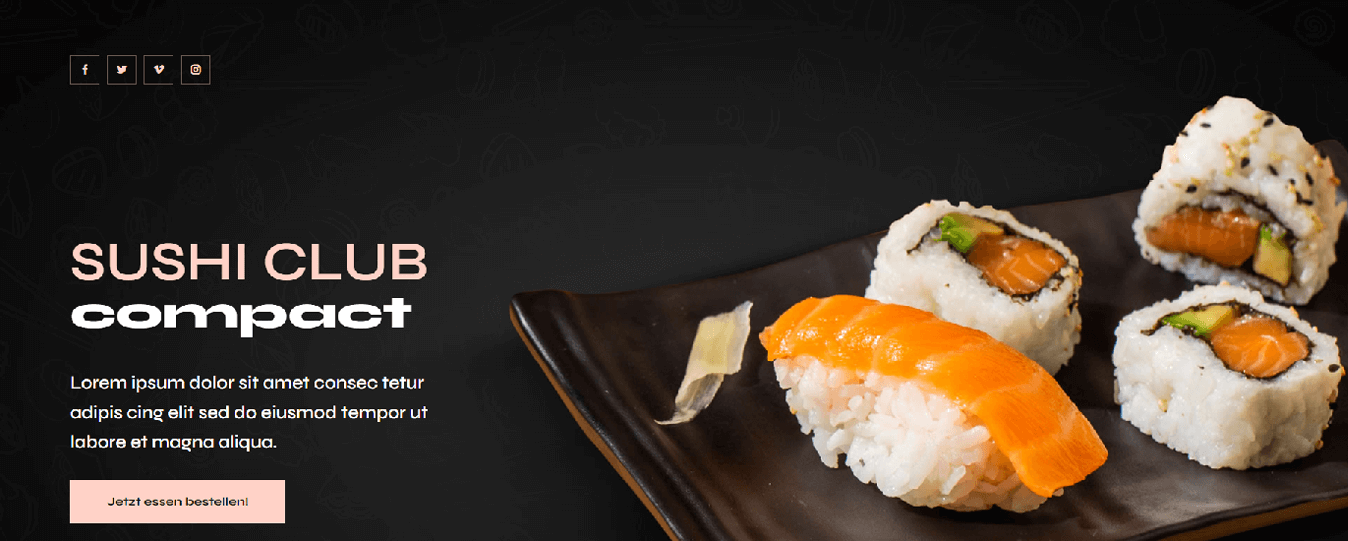 Sushi Restaurant - compactpage layout